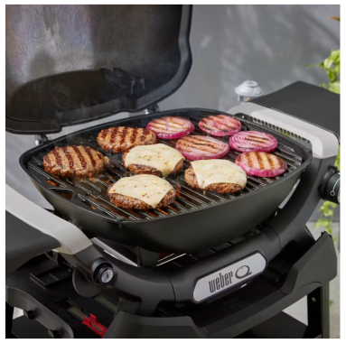 Weber Q 1200N Gasgrill mit Seitentischen und kompaktem Stand, 1501083